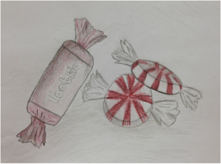 candy drawing